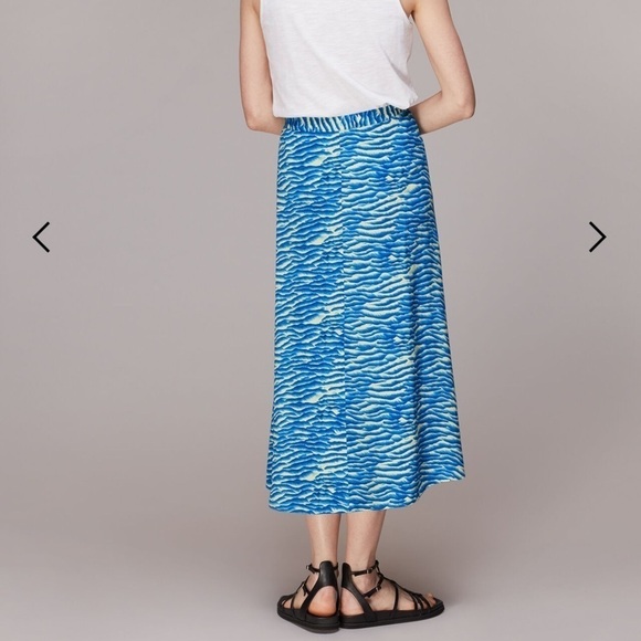 Whistles Seafoam Button Front
Skirt Blue/Multi New Size 14 - Picture 8 of 10